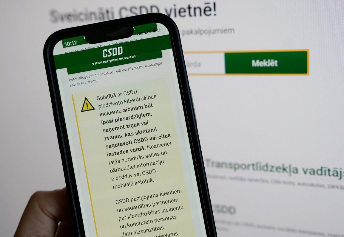 CSDD klientiem pieejama informācija par kiberuzbrukumā nozagtajiem datiem