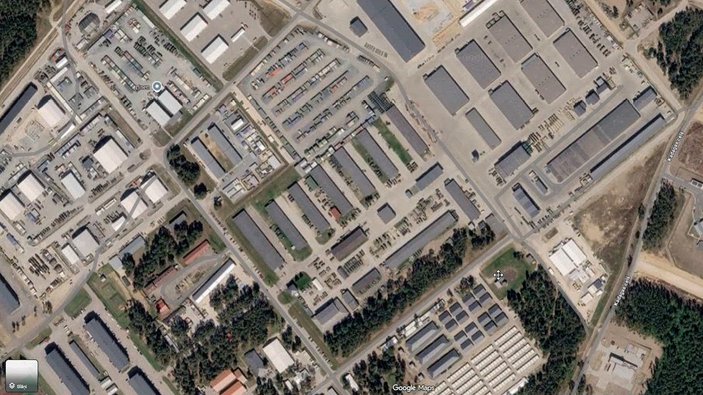 Aizsardzības ministrija: Militāro objektu attēli interneta kartēs nav drošības risks