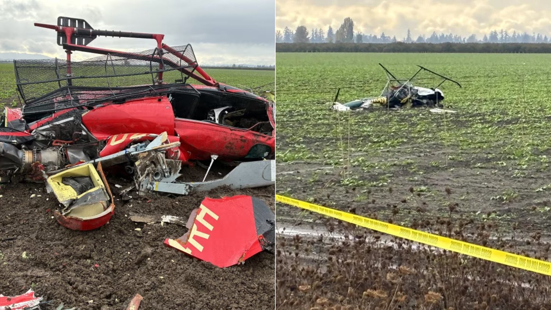 Trīs cilvēki gājuši bojā helikopteru sadursmē Oregonā